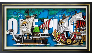 One Piece Ships 3D Framed Art