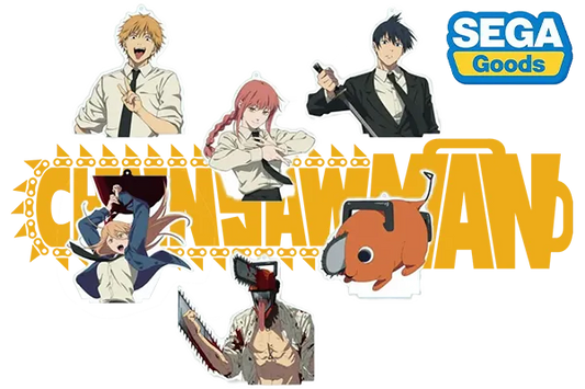 Chainsaw Man: Big Clear Keychain With Stand - Set of 6